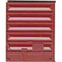 Replacement Doors Low Tackboard -- 8′ Pullman-Standard Doors (Red Oxide), HO, Kadee Quality Products 2225