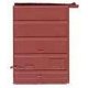 7′ Five-Panel Boxcar Door w/Low Tack Board pkg(2) -- Red Oxide, HO, Kadee Quality Products 2240