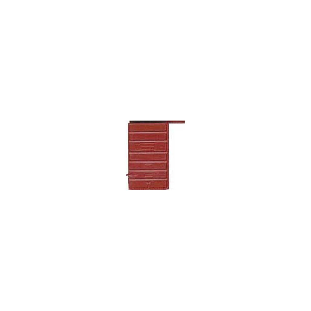 Replacement Doors High Tackboard -- 6′ 7-Panel Superior Doors (Red Oxide), HO, Kadee Quality Products 2210