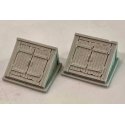 Cellar Door -- Unpainted Resin Castings pkg(2), HO, Bar Mills LLC 2027