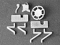 Brakewheel & Gear pkg(2) -- Miner Style, HO, Detail Associates 6402