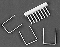 Freight Car Grab Irons -- Straight Type - 17′ pkg(12), HO, Detail Associates 6210