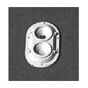 Headlights - Diesels (Plastic) -- Mars Oscilliating Dual Beam Round, Recessed Mount pkg(2), HO, Detail Associates 1007