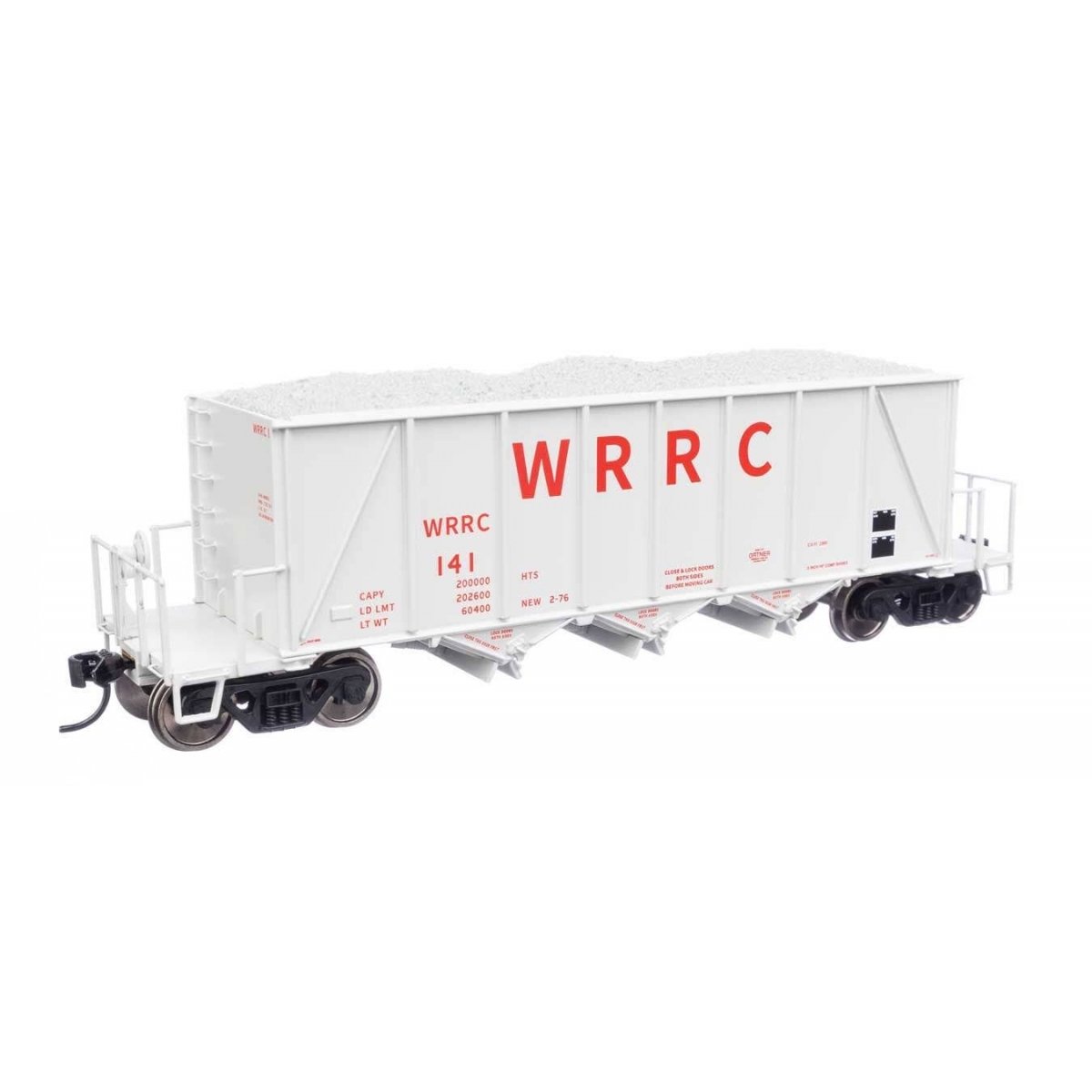 40′ Ortner 100-Ton Open Aggregate Hopper - Ready to Run -- Western Railroad (WRRC) 141