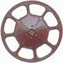Modern Brake Wheels pkg(8) -- Dark Boxcar Red, HO, Kadee Quality Products 2025