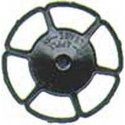 Miner Type Brake Wheels pkg(8) -- Black, HO, Kadee Quality Products 2042