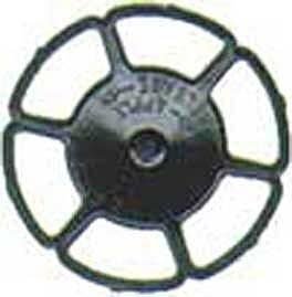 Miner Type Brake Wheels pkg(8) -- Black, HO, Kadee Quality Products 2042