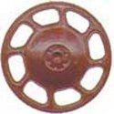 Universal Type Brake Wheels pkg(8) -- Red Oxide, HO, Kadee Quality Products 2033