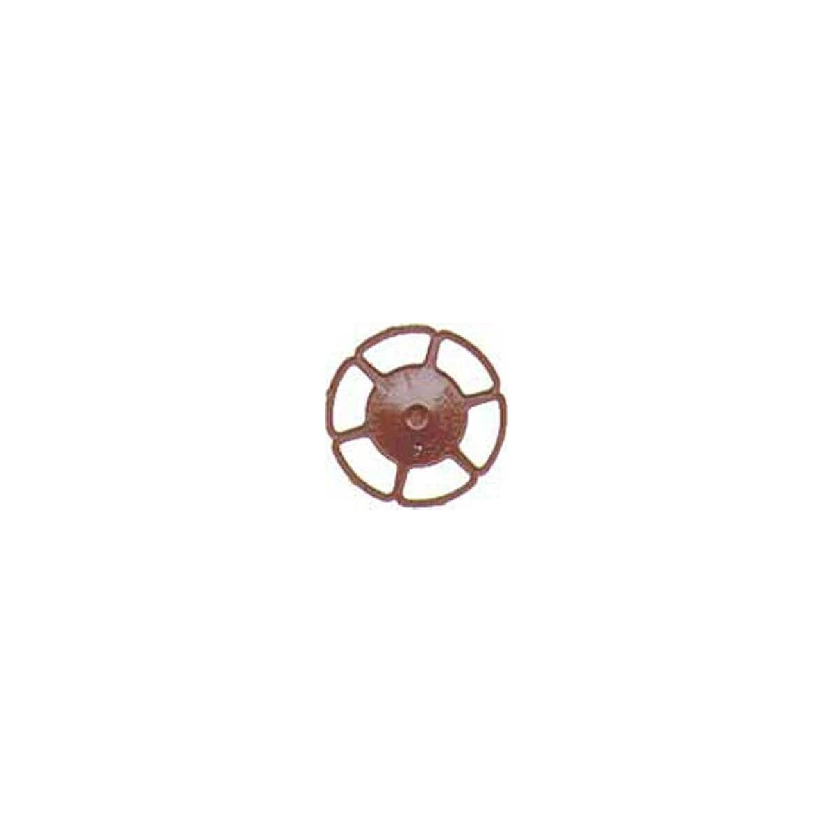 Miner Type Brake Wheels pkg(8) -- Red Oxide, HO, Kadee Quality Products 2032