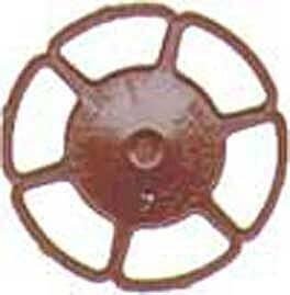 Miner Type Brake Wheels pkg(8) -- Red Oxide, HO, Kadee Quality Products 2032