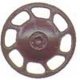 Universal Type Brake Wheels pkg(8) -- Dark Boxcar Red, HO, Kadee Quality Products 2023