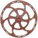 Equipco Type Brake Wheels pkg(8) -- Red Oxide, HO, Kadee Quality Products 2031