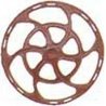 Equipco Type Brake Wheels pkg(8) -- Red Oxide, HO, Kadee Quality Products 2031