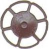 Miner Type Brake Wheels pkg(8) -- Dark Boxcar Red, HO, Kadee Quality Products 2022