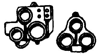 Cab Gauges for Engineer/Fireman Side of Cab (Brass Castings), HO, Cal Scale 372
