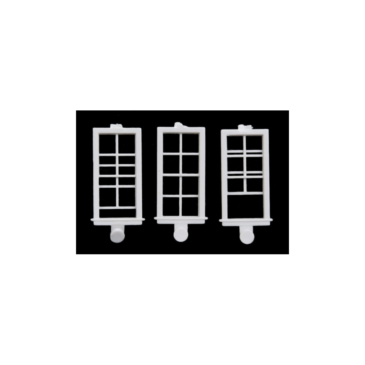 Windows -- 8-Pane, 28 x 64′ 71.1 x 163cm pkg(8), HO, Micro Engineering 80064