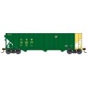 100-Ton 3-Bay Open Hopper - Ready to Run - Executive Line -- Chicago & North Western 135303 (green, yellow end)