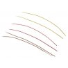 MU Jumper Cable .020` Vinyl 3` Long pkg(6) -- 2 Each Red, Brown & Yellow, HO, Detail Associates 1512
