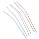 MU Jumper Cable .020` Vinyl 3` Long pkg(6) -- 2 Each Red, Blue & Gray, HO, Detail Associates 1513