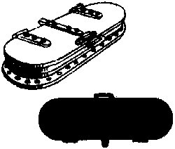 Tender Water Hatch (Brass Casting) -- Round Base, HO, Cal Scale 233