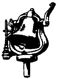 Steam Engine Bell w/Bracket (Brass Casting) -- Air Ringer Type w/Squat Base - Modern Locos, HO, Cal Scale 317