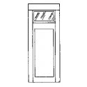 Doors -- Solid Panel pkg(4), HO, Alexander Scale 2407