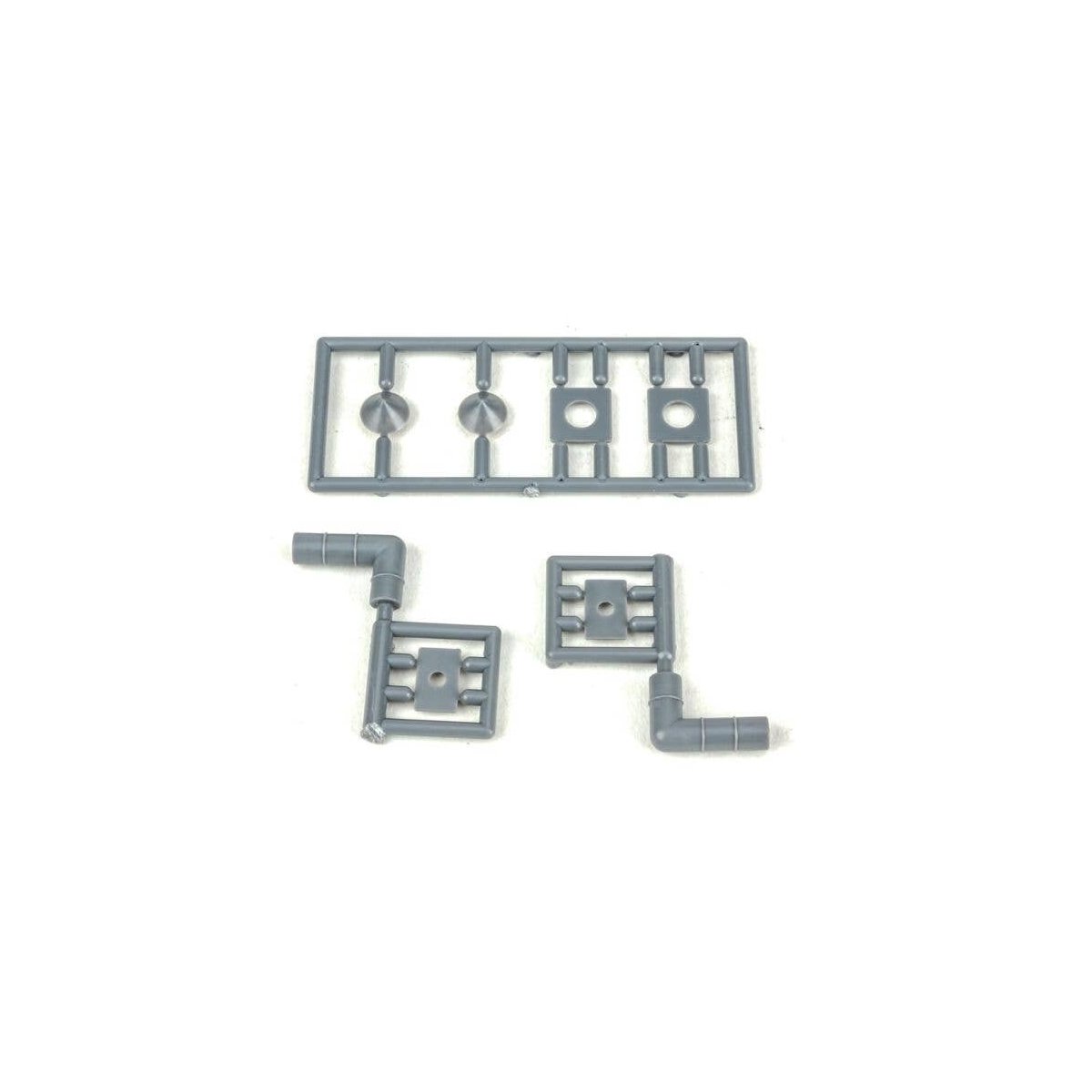 Right Angle Vent Kit -- 8` Scale Diameter, 1-1/2 x 3` Scale (unpainted) Matches 293-2082, O, Tichy Train Group 2081