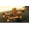 Nathan P3 P3UR3 3-Chime Air Horn -- Lost Wax Brass Casting, HO, Cal Scale 641