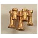 Airhorns (Unpainted Brass Casting) -- Nathan M5 5 Bells Forward, HO, Cal Scale 551