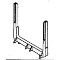 Log Bunks -- Pacific Car & Foundry Type pkg(4), HO, Details West 171