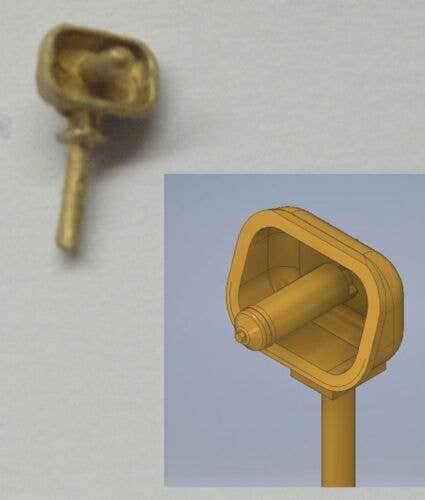 Hancock Electric Whistle Type 4700 -- Brass, HO, Cal Scale 190702