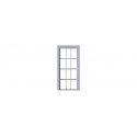 6-6 Double-Hung Window with Glazing and Shades -- 38 x 90` Scale (Fits .83 x 1.836` Opening) pkg, O, Tichy Train Group 2093