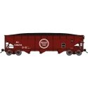 70-Ton Offset-Side 3-Bay Hopper w/Load - Ready to Run -- Missouri Pacific MI 536207 (Boxcar Red, Large Centered Buzz Saw Logo), 