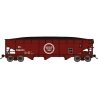 70-Ton Offset-Side 3-Bay Hopper w/Load - Ready to Run -- Missouri Pacific MI 536207 (Boxcar Red, Large Centered Buzz Saw Logo)