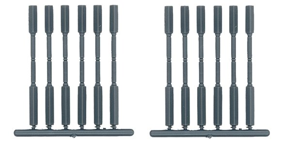 Turned Porch Posts -- Scale 10′ Tall pkg(12), HO, Tichy Train Group 8092