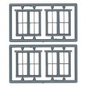 Windows - Double Hung pkg(6) -- Two 2/2 Single Window Scale 63 x 69′ (Matches 8031 - Fits .785 , HO, Tichy Train Group 8098