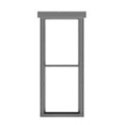 1/1 Double Hung Window -- pkg(12), HO, Tichy Train Group 8244