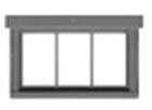 Windows -- 3-Pane Horizontal pkg(12), HO, Tichy Train Group 8243