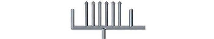 8′ Stove Chimney Pipe -- pkg(18), HO, Tichy Train Group 8326