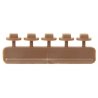 Nut, Bolt & Washer Detail -- 10` Square Bolt w/20` Washer, Styrene, Rust Color, pkg(40), HO, Tichy Train Group 8275