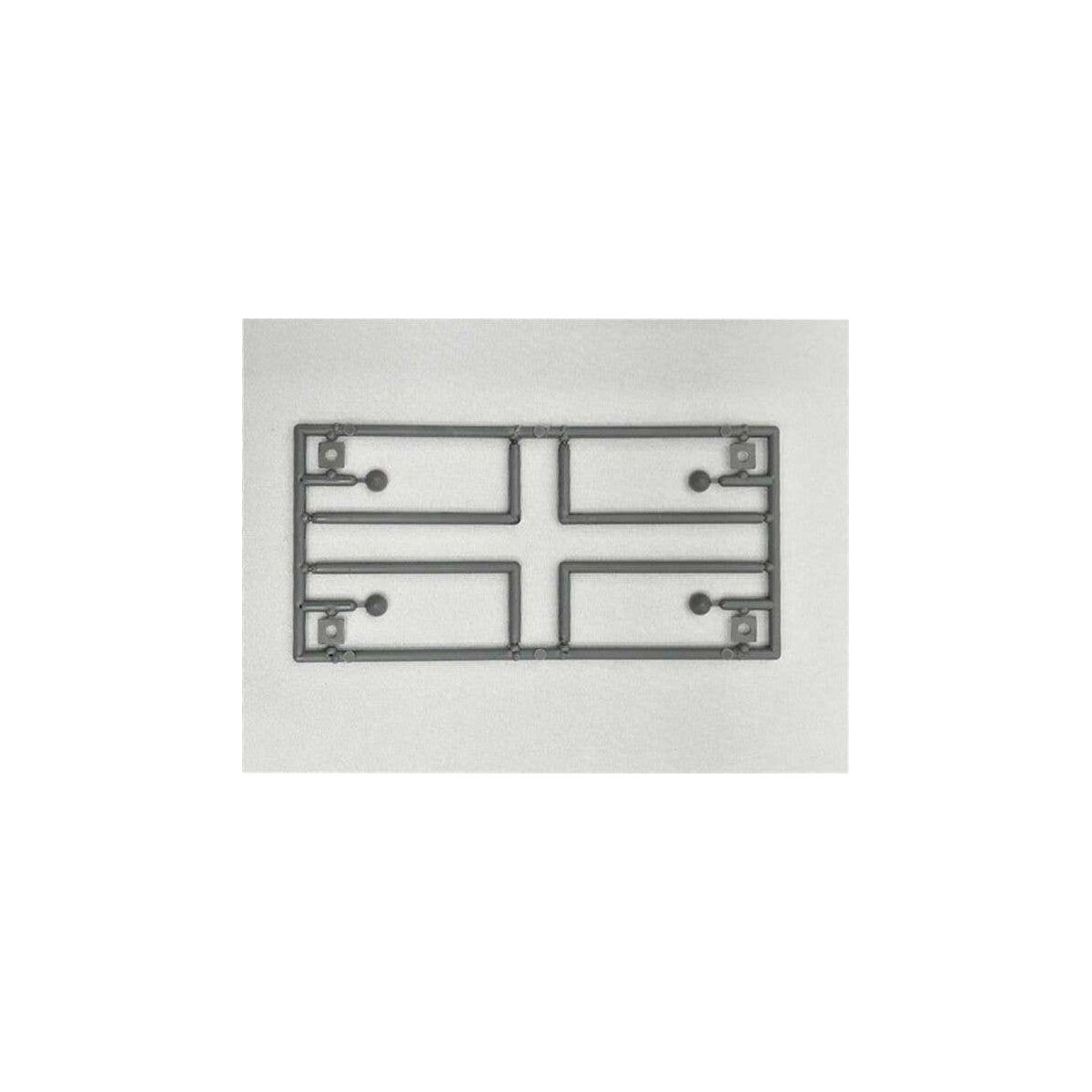 8′ Stovepipe with 90 Degree Bend with Flashing and Pointed Top -- pkg(4), HO, Tichy Train Group 8322