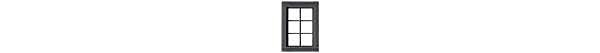 6-Pane Window with Precut Glazing -- 25 x 36` Scale, Fits .315 x .435` Opening, pkg(12), HO, Tichy Train Group 8323