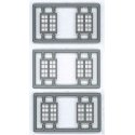 Windows - Double Hung pkg(6) -- 4/4 Double Scale 64 x 80` (Fits .45 x .53` Opening), N, Tichy Train Group 2517