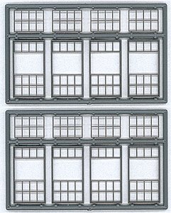 Masonry Windows - Industrial/Roundhouse w/Separate Tilt Out pkg(8) -- 20-Pane with Tilt-Out 60 , HO, Tichy Train Group 8133