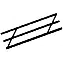 Stair Rails -- 1/4 x 7/16′, All Scales, Plastruct Inc 90481