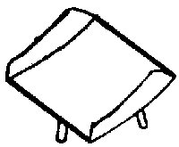 Whistle Shield for Steam Loco (Brass Casting), HO, Cal Scale 378