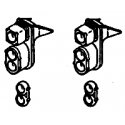 Headlight Sets - SP - Mars Lights, SD7/9 -- Double End pkg(8), HO, Details West 105