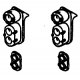 Headlight Sets - SP - Pyle Lights, Post-1958 Hood Units -- Double End pkg(8), HO, Details West 103