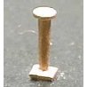 Diesel Radio Antenna (Unpainted Brass Castings) pkg(2) -- Western Pacific Style Firecracker, HO, Cal Scale 546