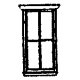 Windows -- 4-Pane Station, Scale 30 x 69′ 76.2 x 175cm pkg(12), N, Grandt Line Products Inc 8019